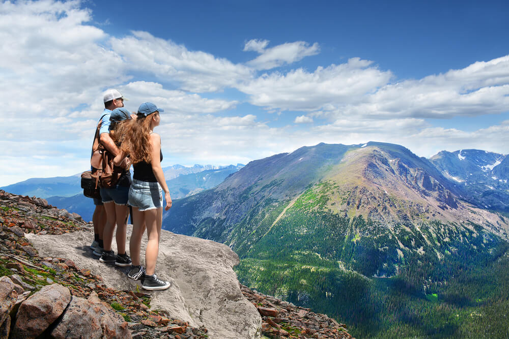 Rocky Mountains family hiking